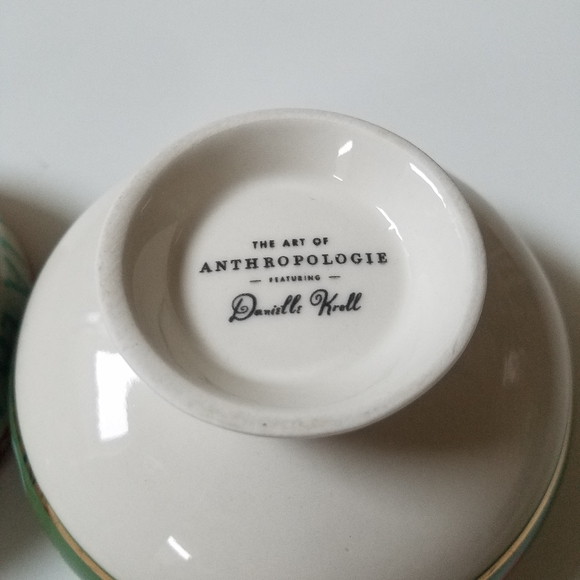 Anthropologie Danielle Kroll Holiday Christmas Treats Bowl- PAIR - Picture 9 of 12